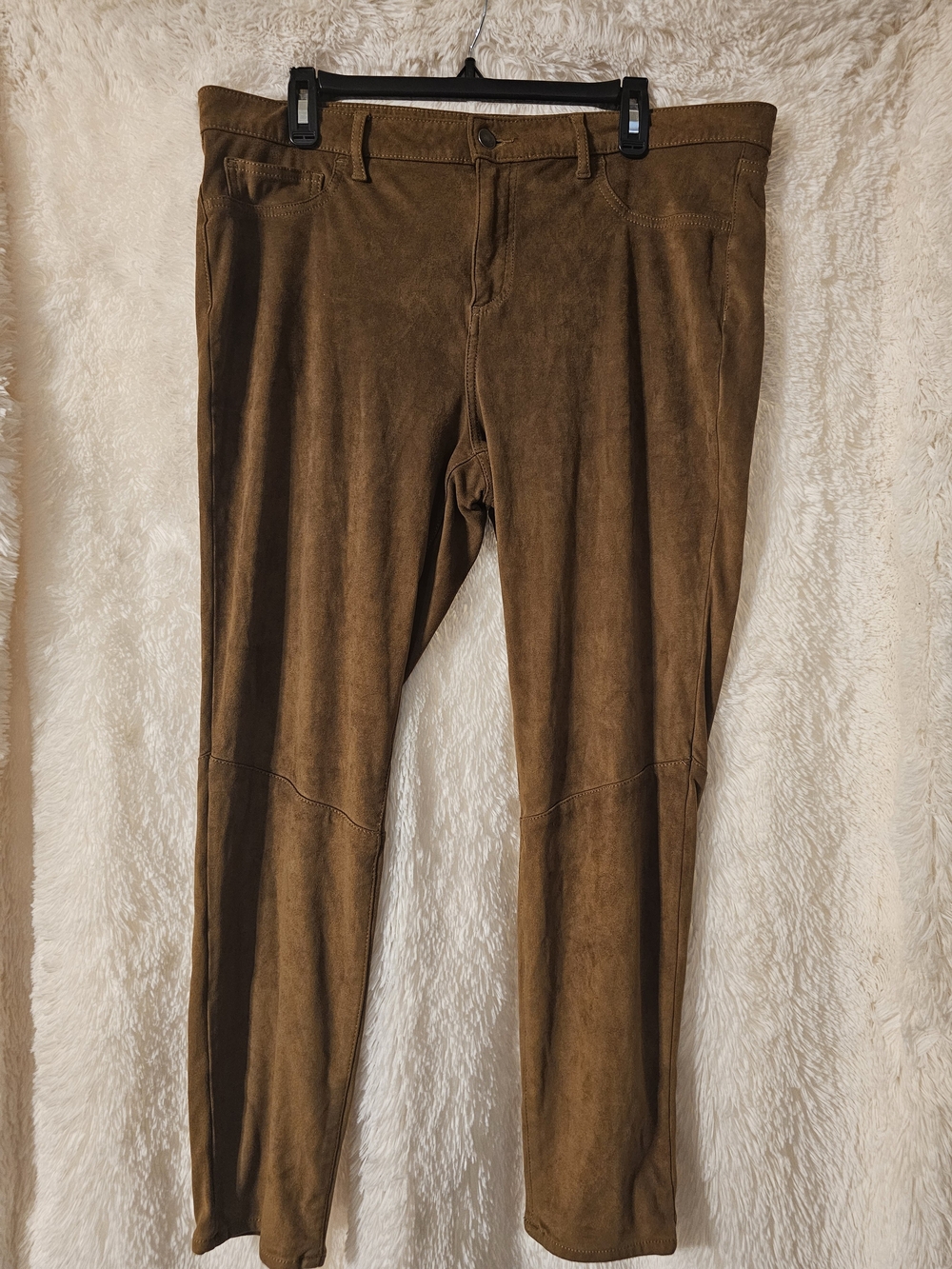 Faded Glory Brown Faux Suede Pants